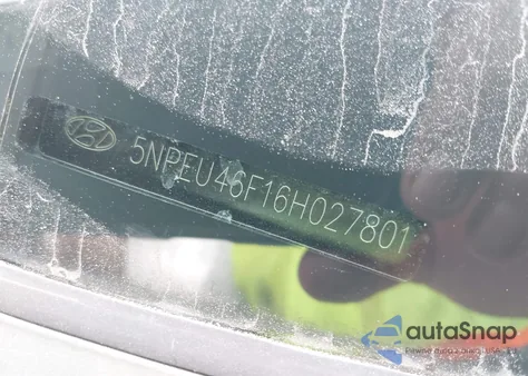 2006 Hyundai Sonata Gls V6/Lx V6 из США, поврежденный, VIN 5NPEU46F16H027801